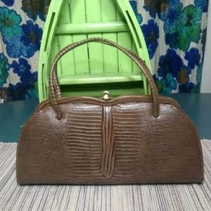 Unigue Vintage Reptile Skin handbag